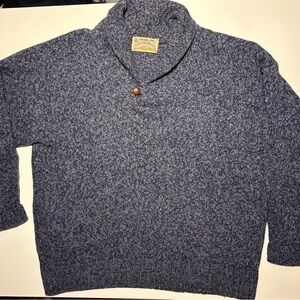 London Fog Men's Sweater in Heathered Blue